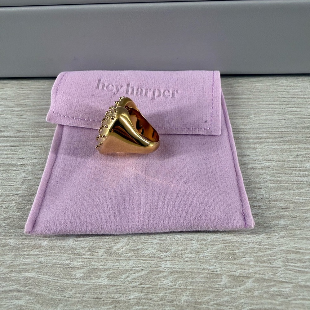Hey Harper Gold Heart Ring - Picture 3 of 5